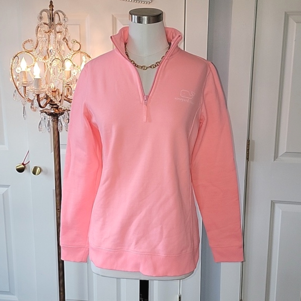 Vineyard Vines Shep Shirt In Cozy Fleece Coral